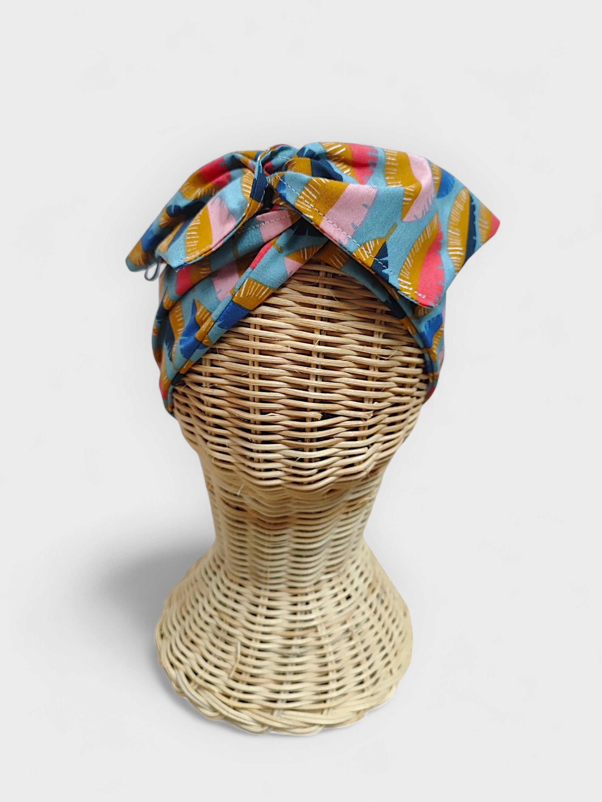 DIadema de tela Hojas Africanas