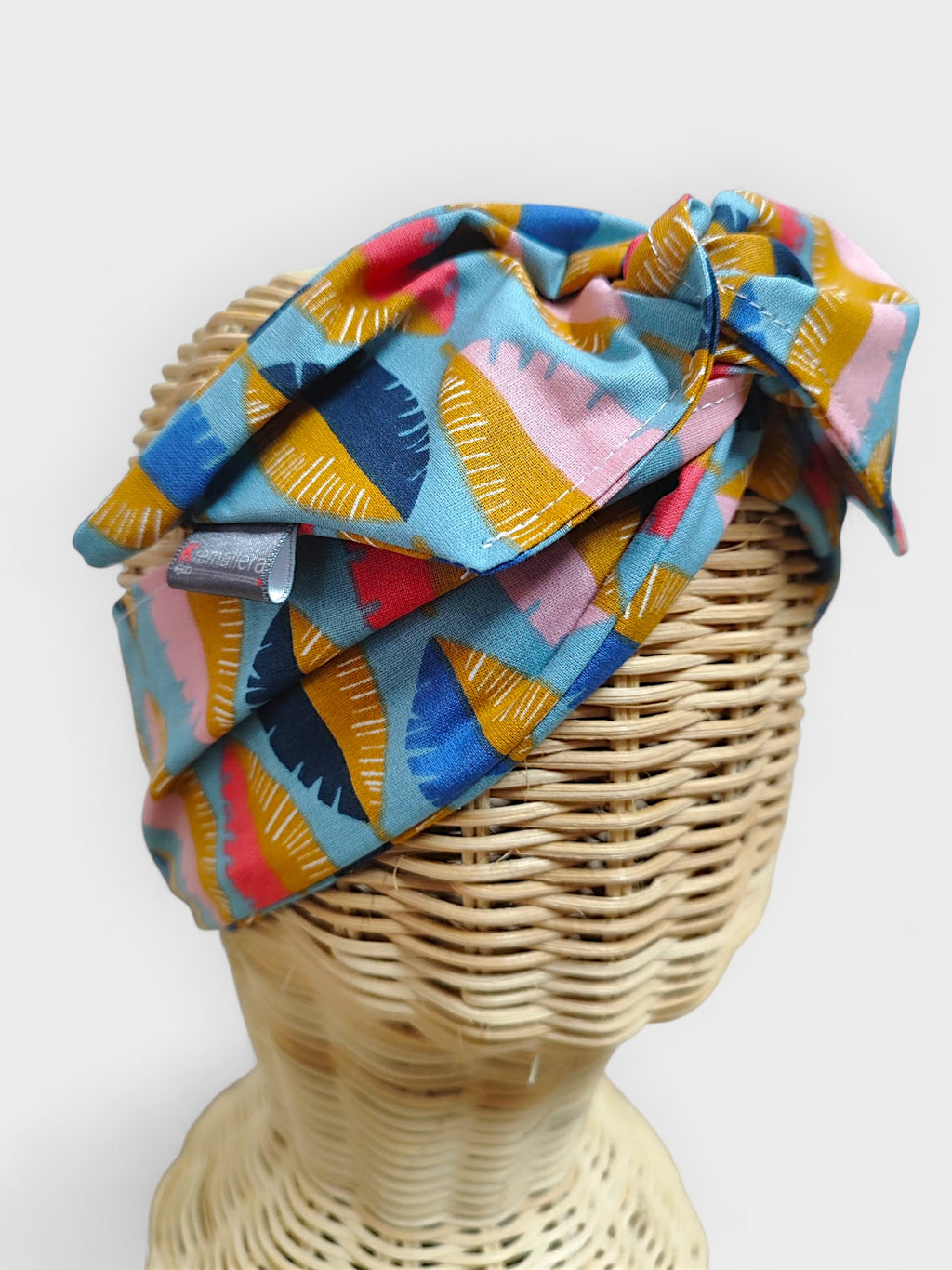 DIadema de tela Hojas Africanas