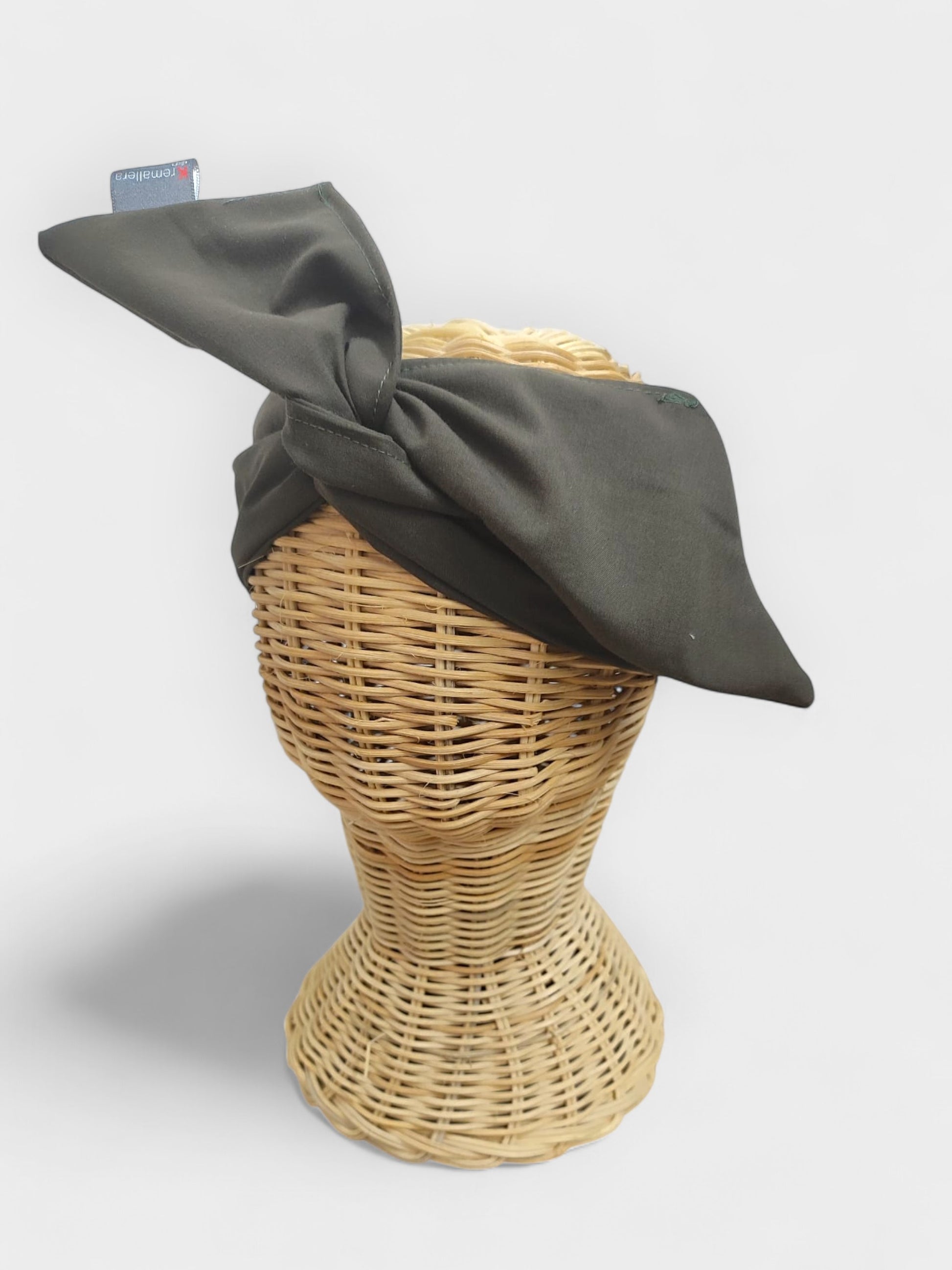 Diadema de tela Lisa Verde militar