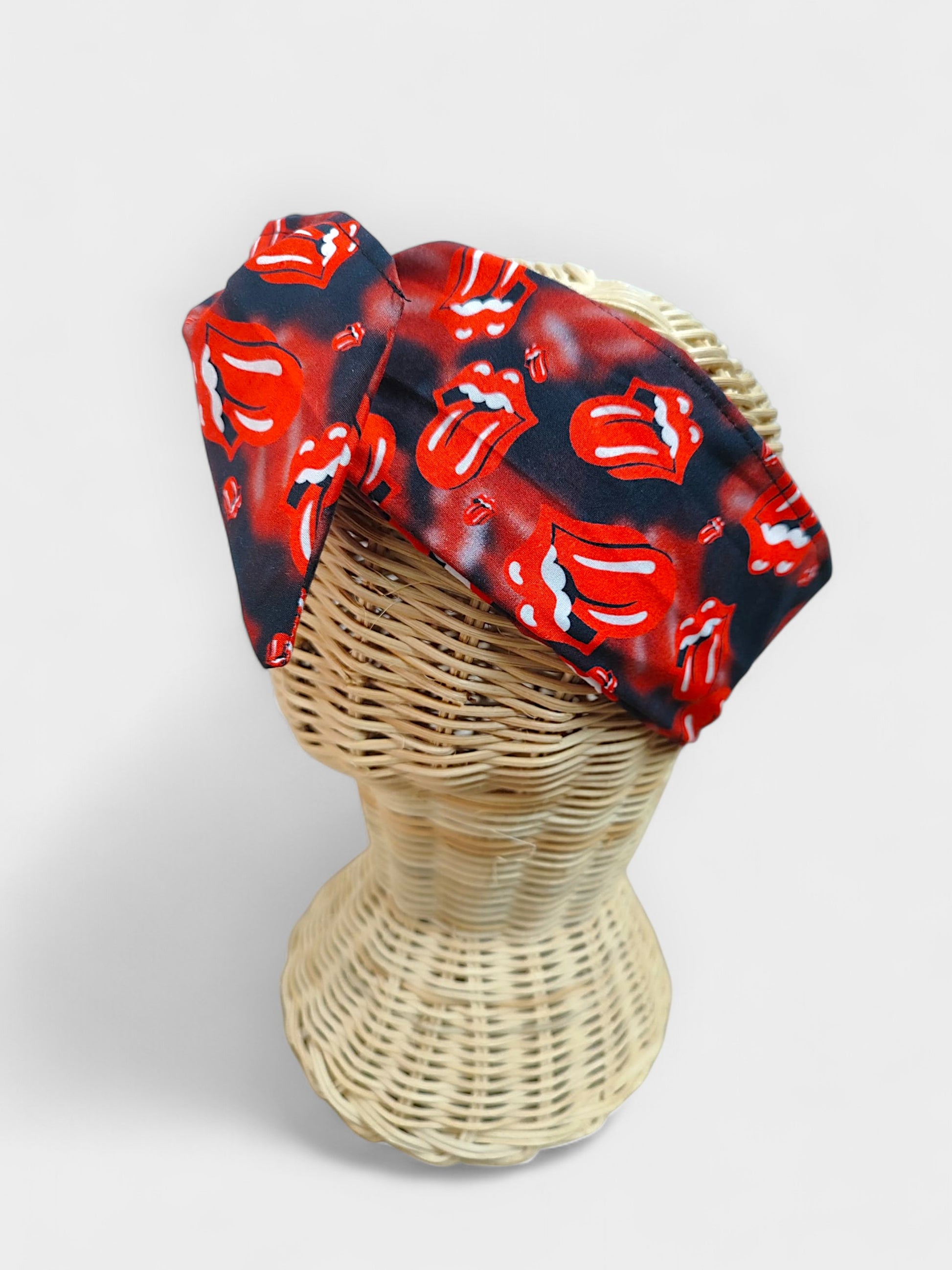 Diadema de tela Rolling Roja