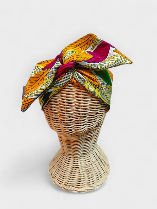 Diadema de tela África Hojarasca