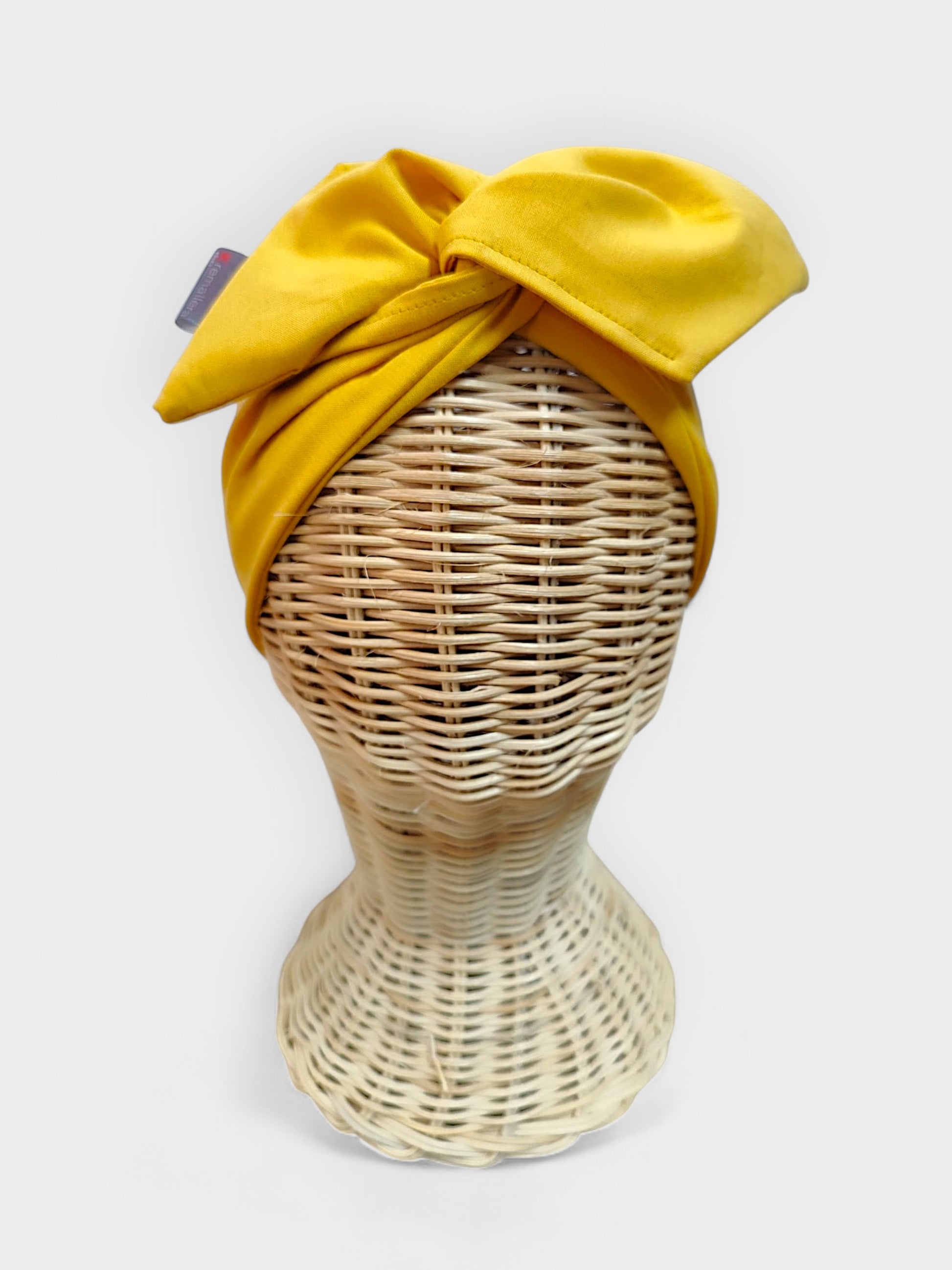Diadema de tela Mostaza
