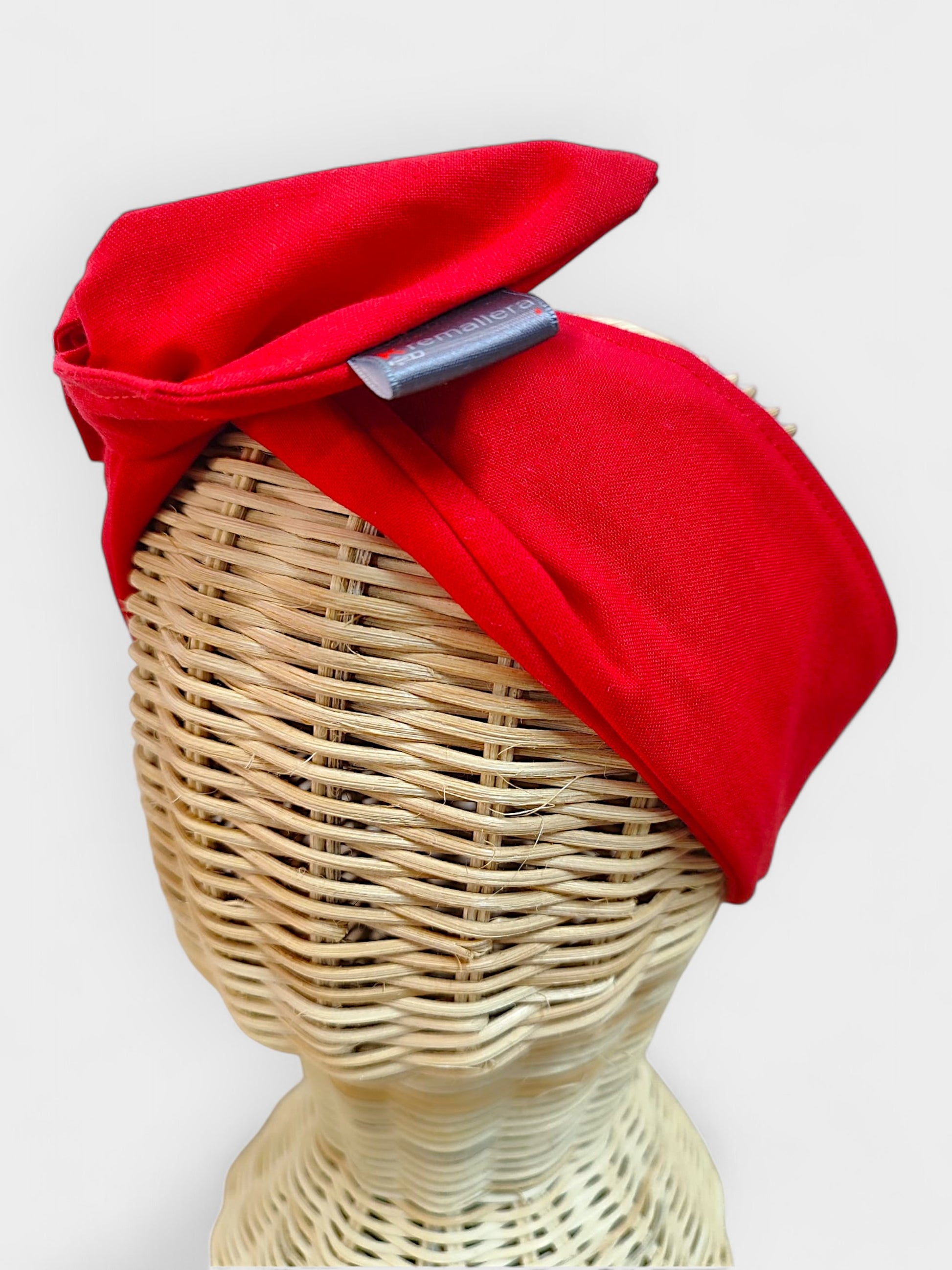Diadema de tela Roja