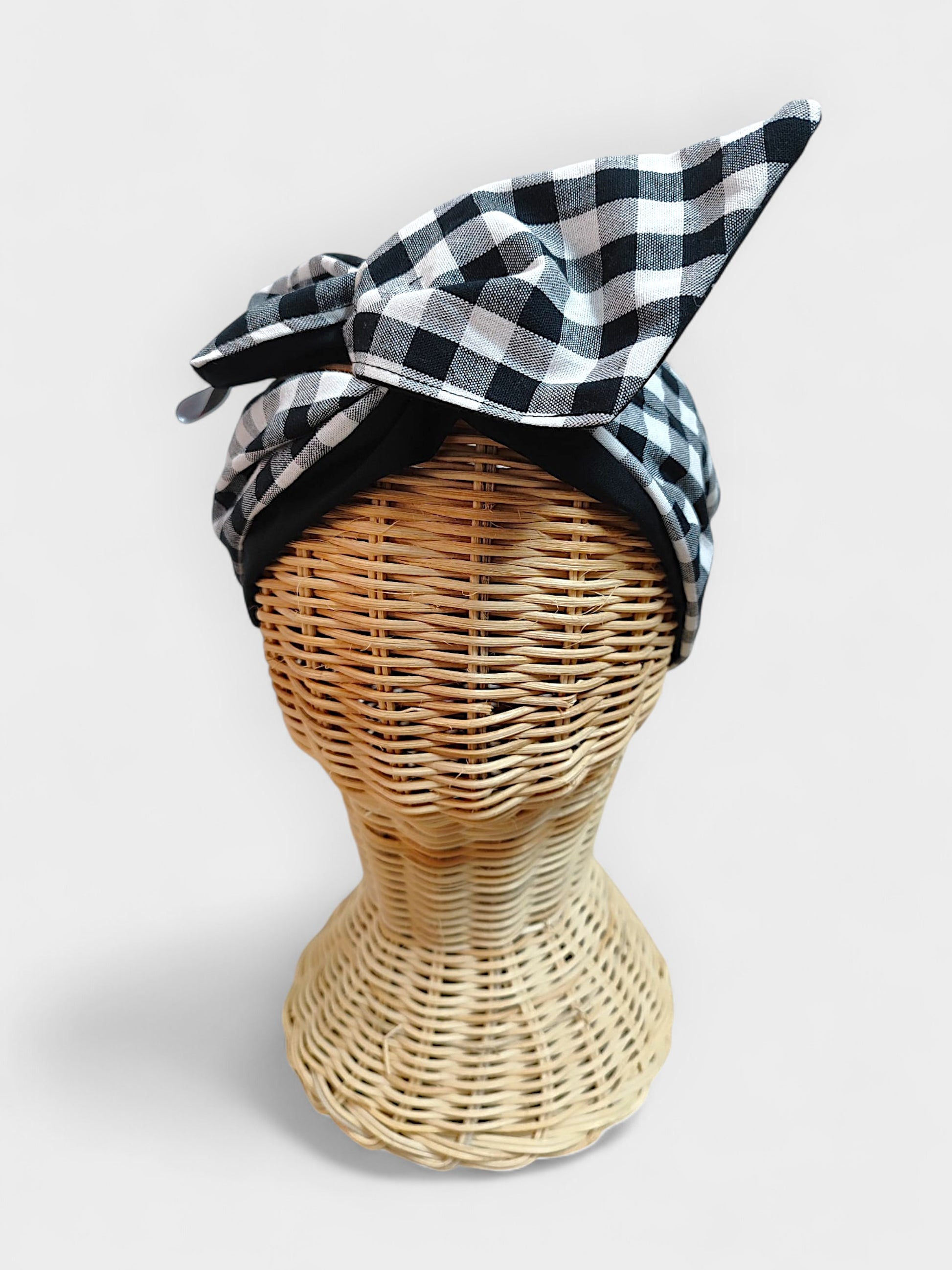 Diadema de tela Vichy Clásico