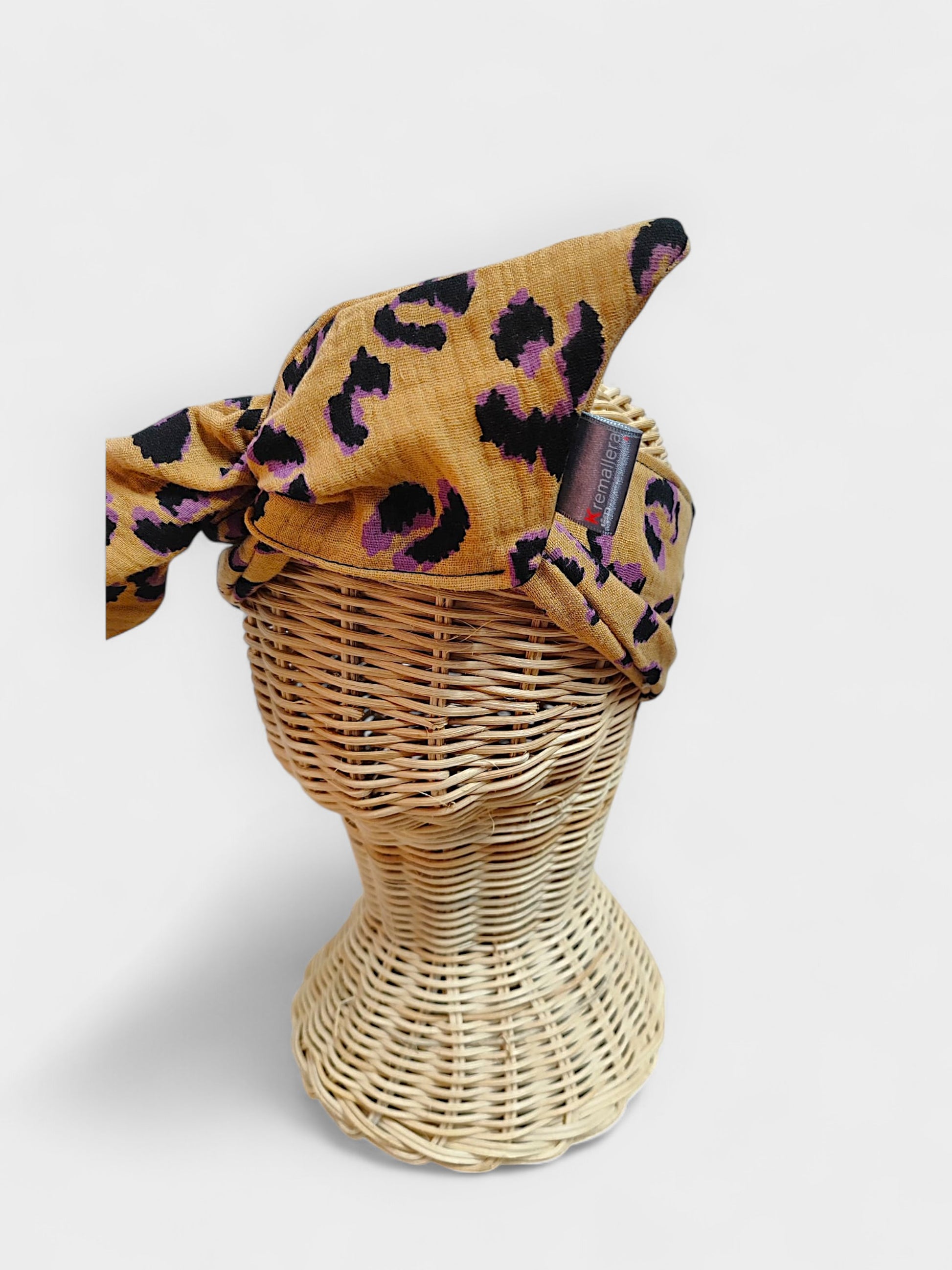 Diadema de tela Animal Print Toque Lila